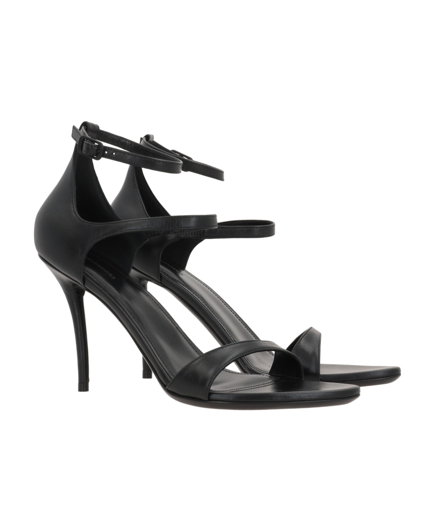 Balenciaga Honey Sandals In Black Leather In Black