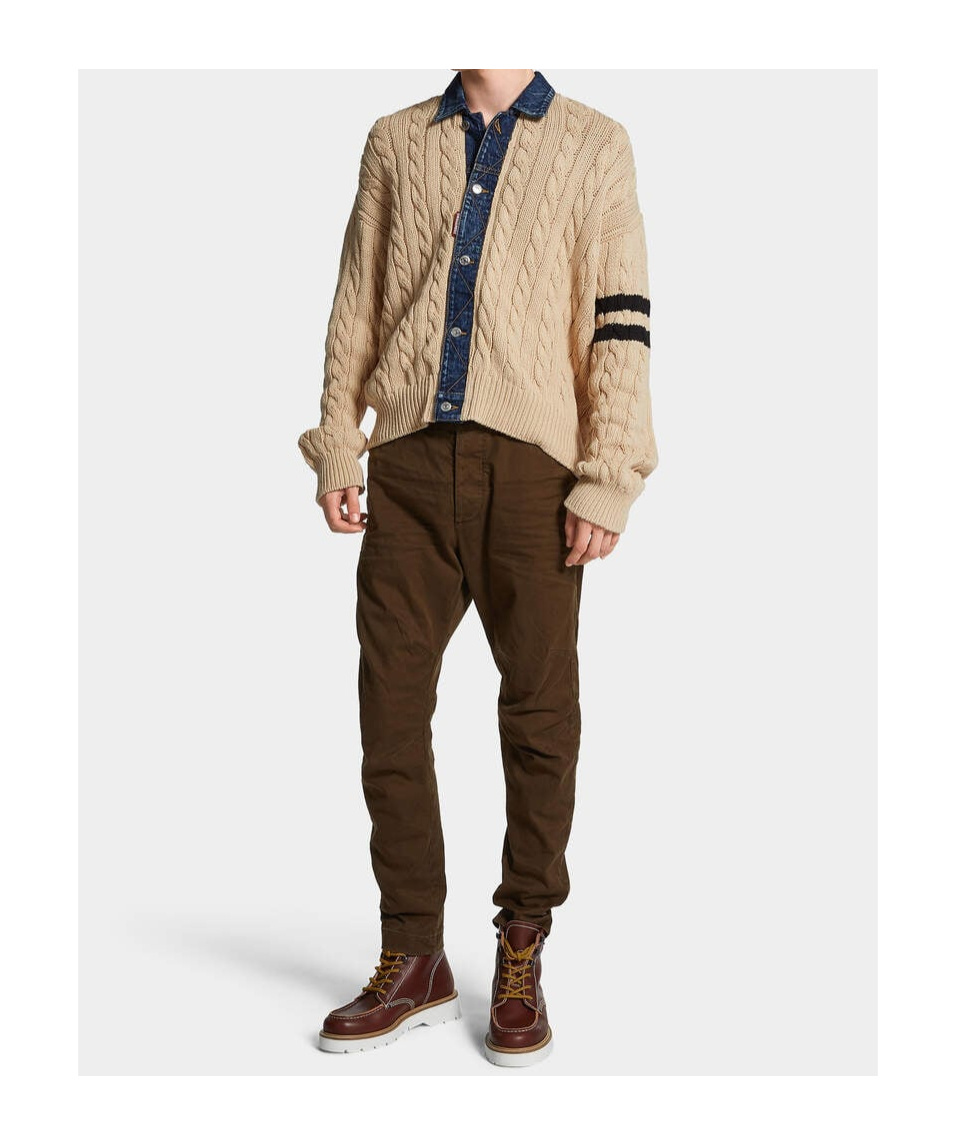 Dsquared2 Belt-loop Casual Pants In Green