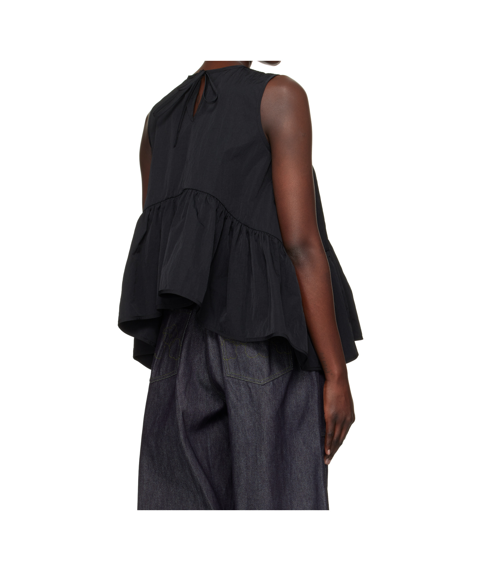 Cecilie Bahnsen Asta Top In Black