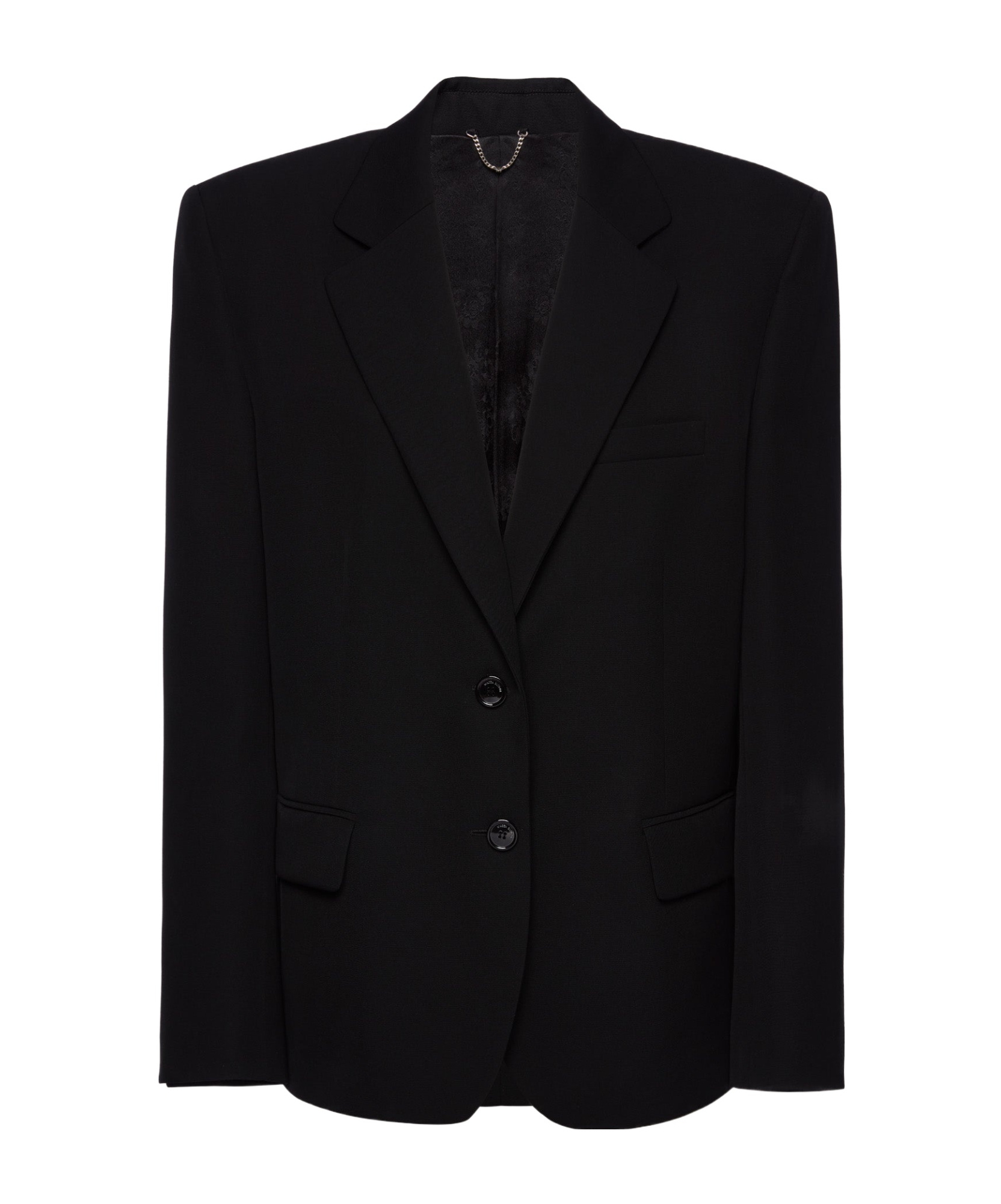 Magda Butrym Long-sleeved Suit Coat In Black