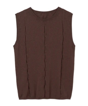 Gimaguas Forat Tank Top In Brown
