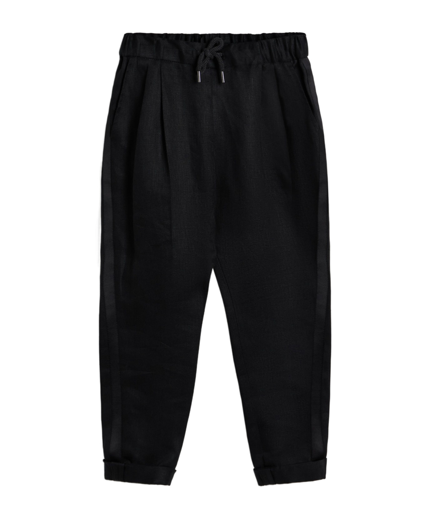 Brunello Cucinelli Tuxedo Trousers In Black