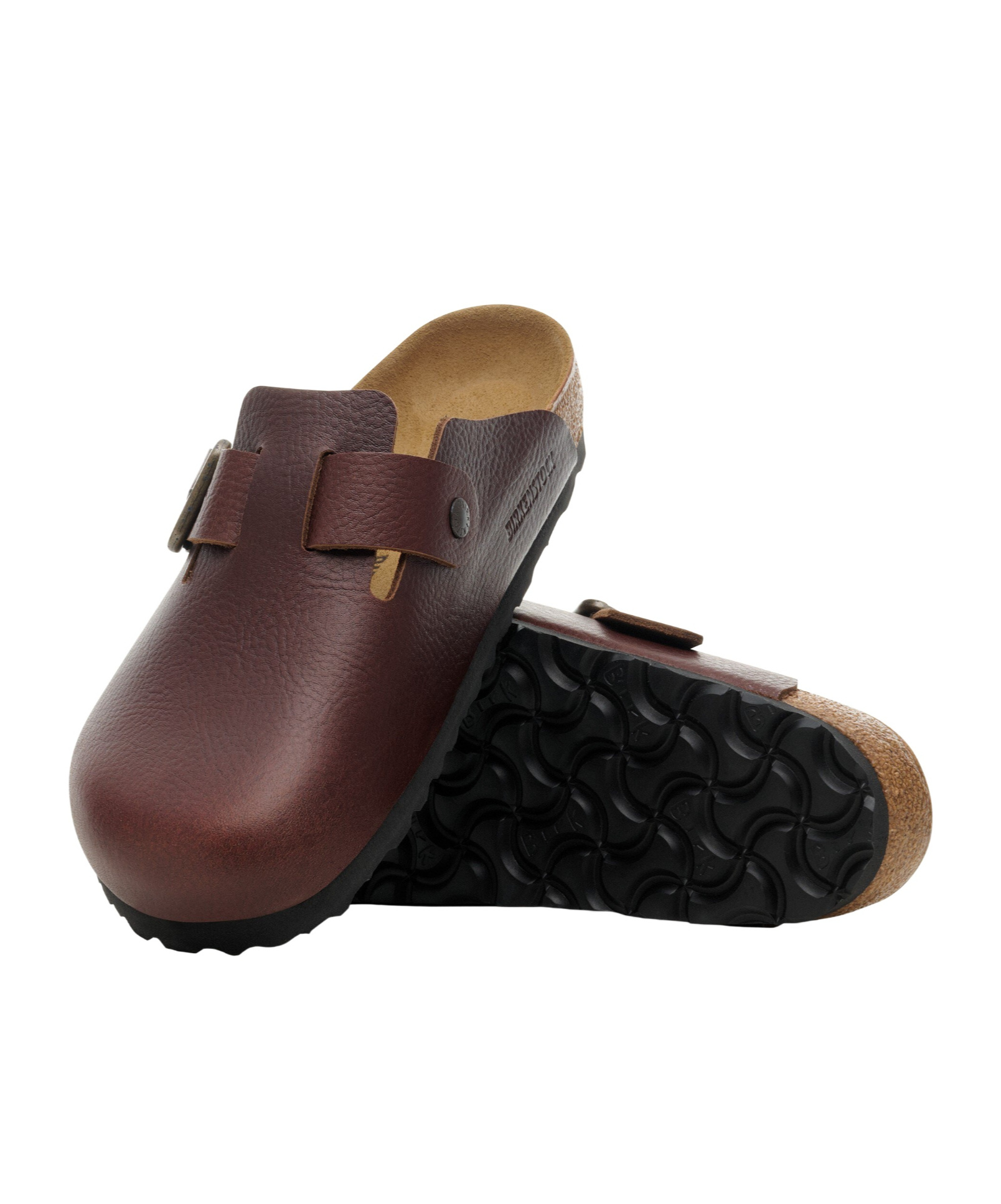 Birkenstock Boston Oiled-leather Clogs In Habana Oiled Leather