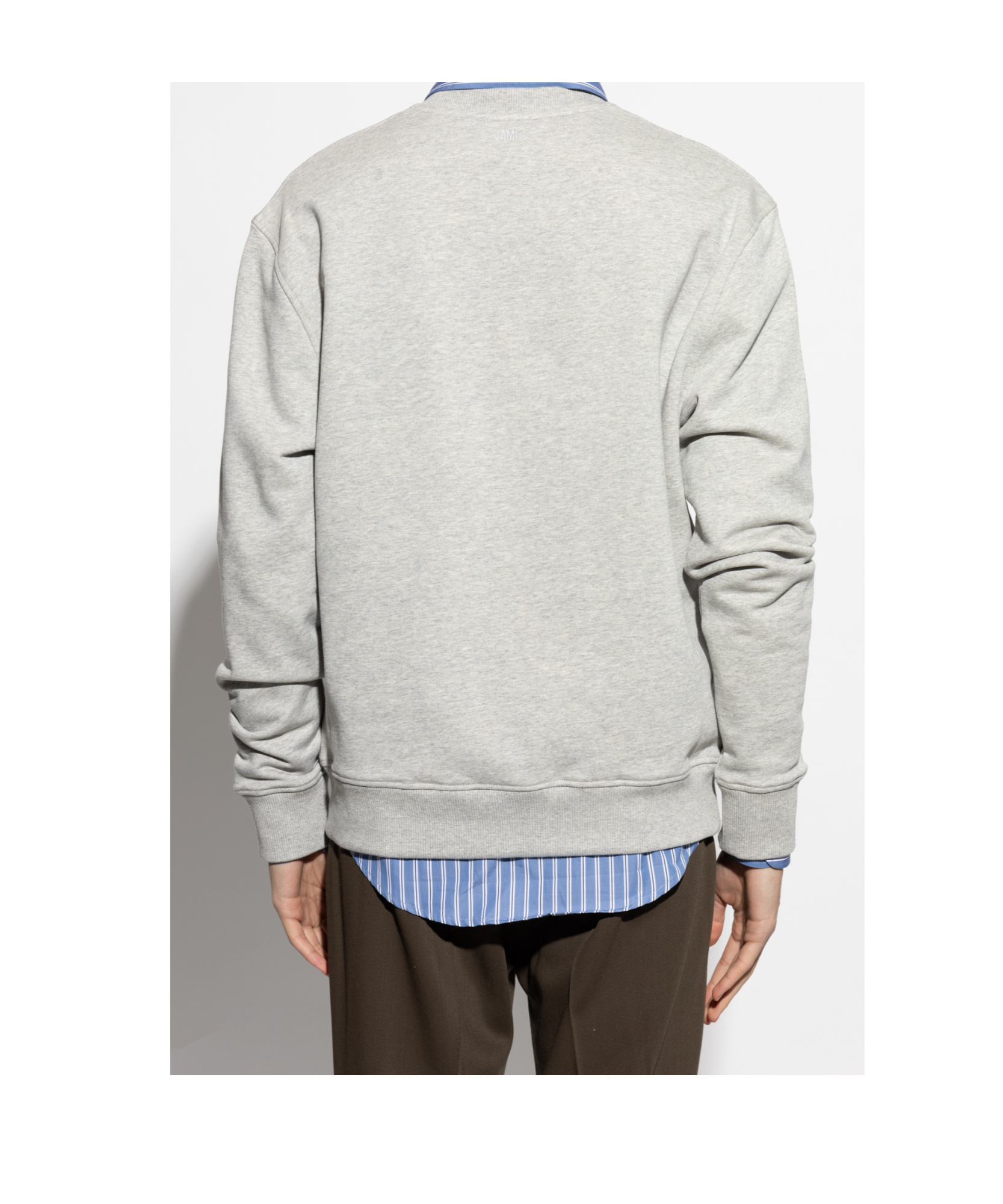 AMI ALEXANDRE MATTIUSSI AMI PARIS AMI DE COEUR FLEECE SWEATSHIRT