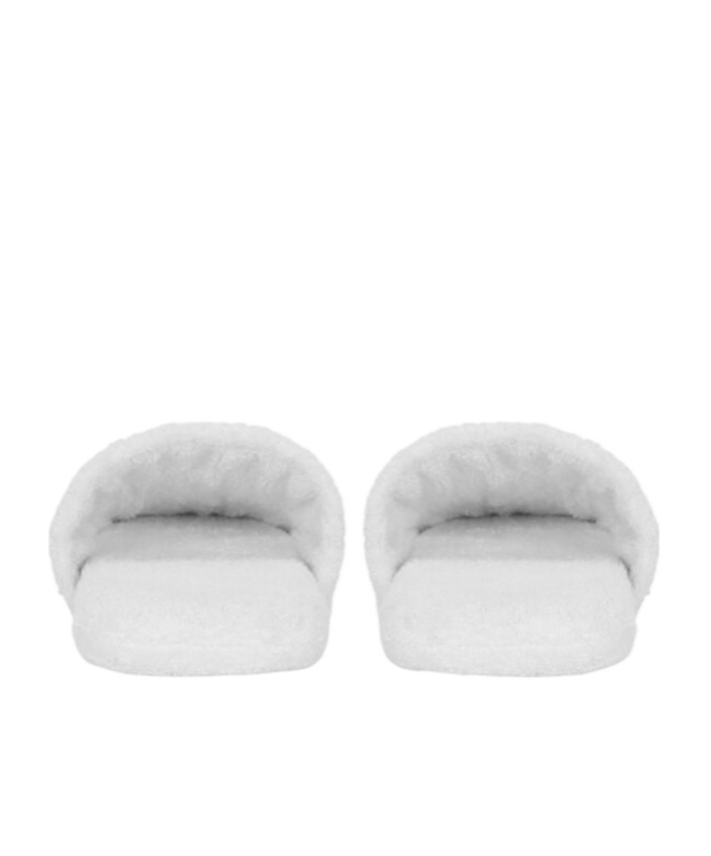 Dolce & Gabbana Embroidered-logo Cotton Slippers In White