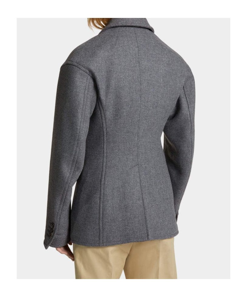 Dsquared2 Relaxed Double Jacket Clothing In Gray