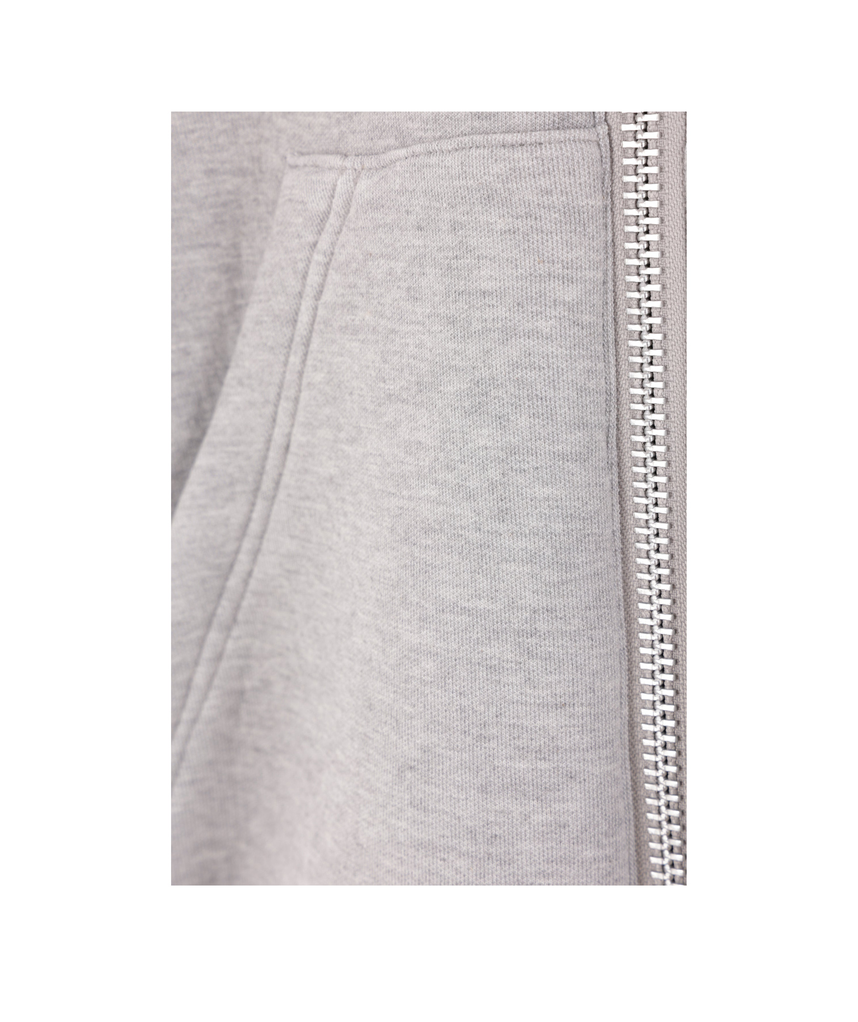 Sacai Bicolor Sweatshirt With Zip And Hood In Gray