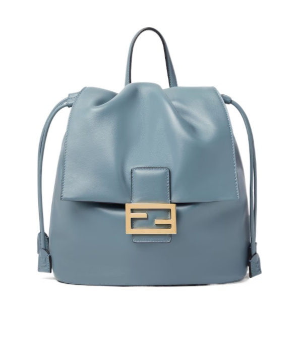 Fendi Mercury Blue Leather Backpack