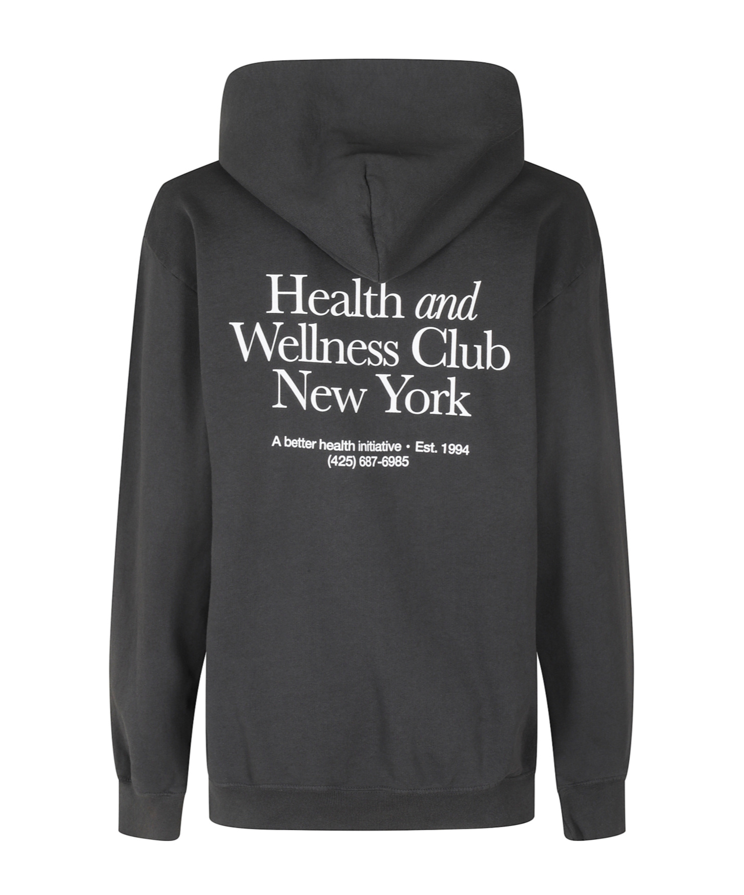 Sporty And Rich Hoodie With Brushed Interior And Contrasting Back Print