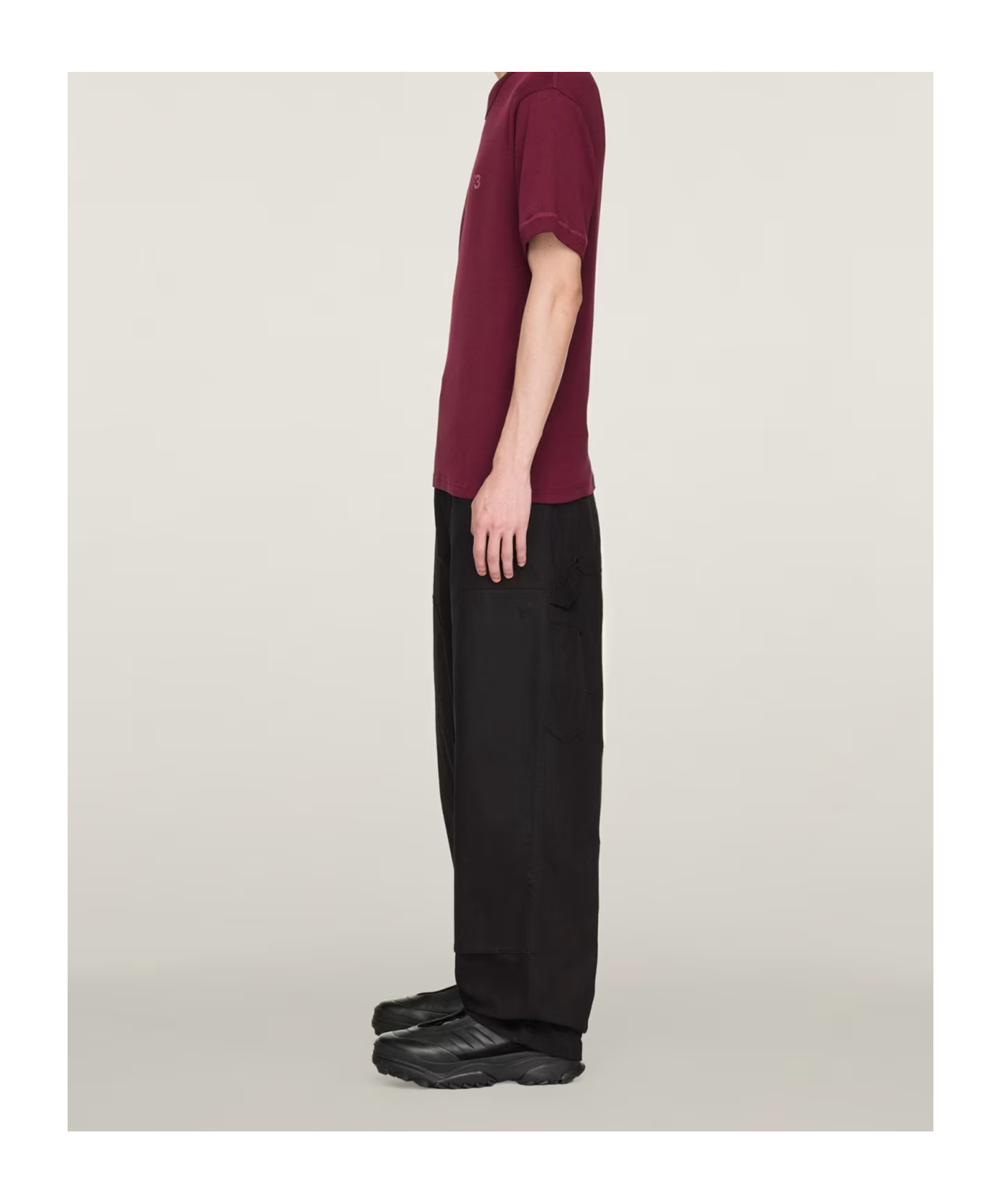 Y-3 Ut Twill Straight Pants In Black