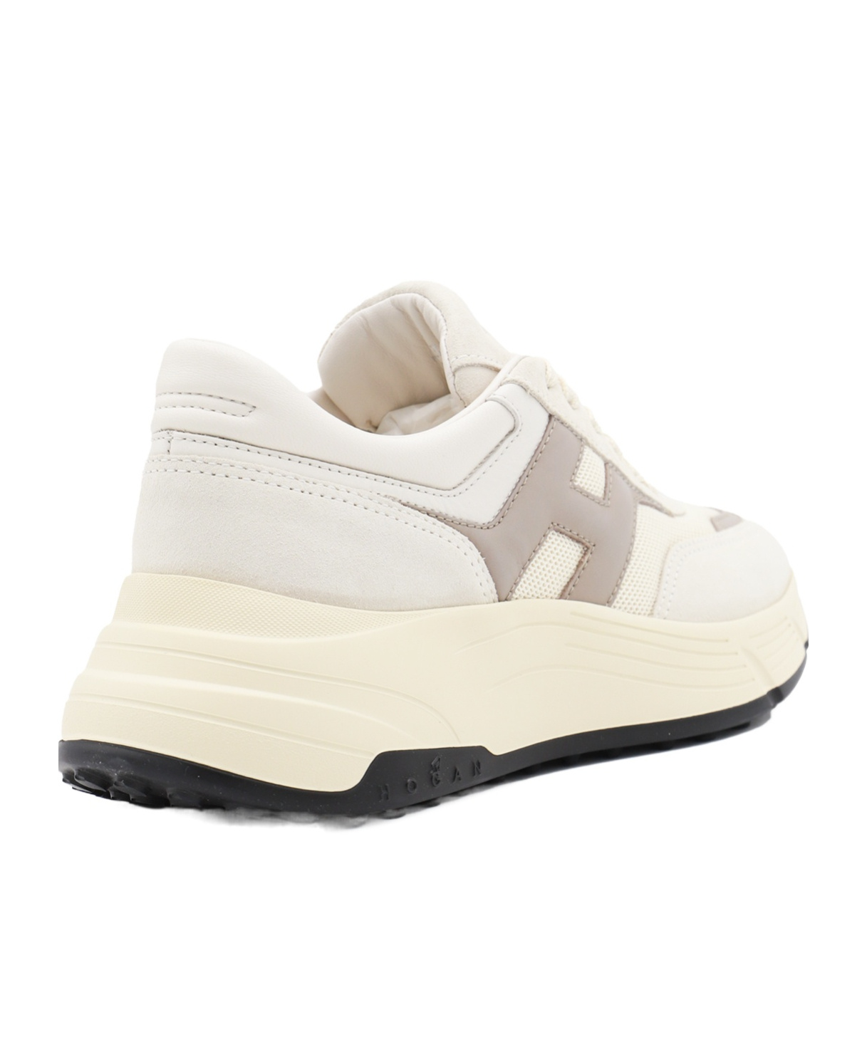 Hogan Logo Embossed Chunky Sneakers In White