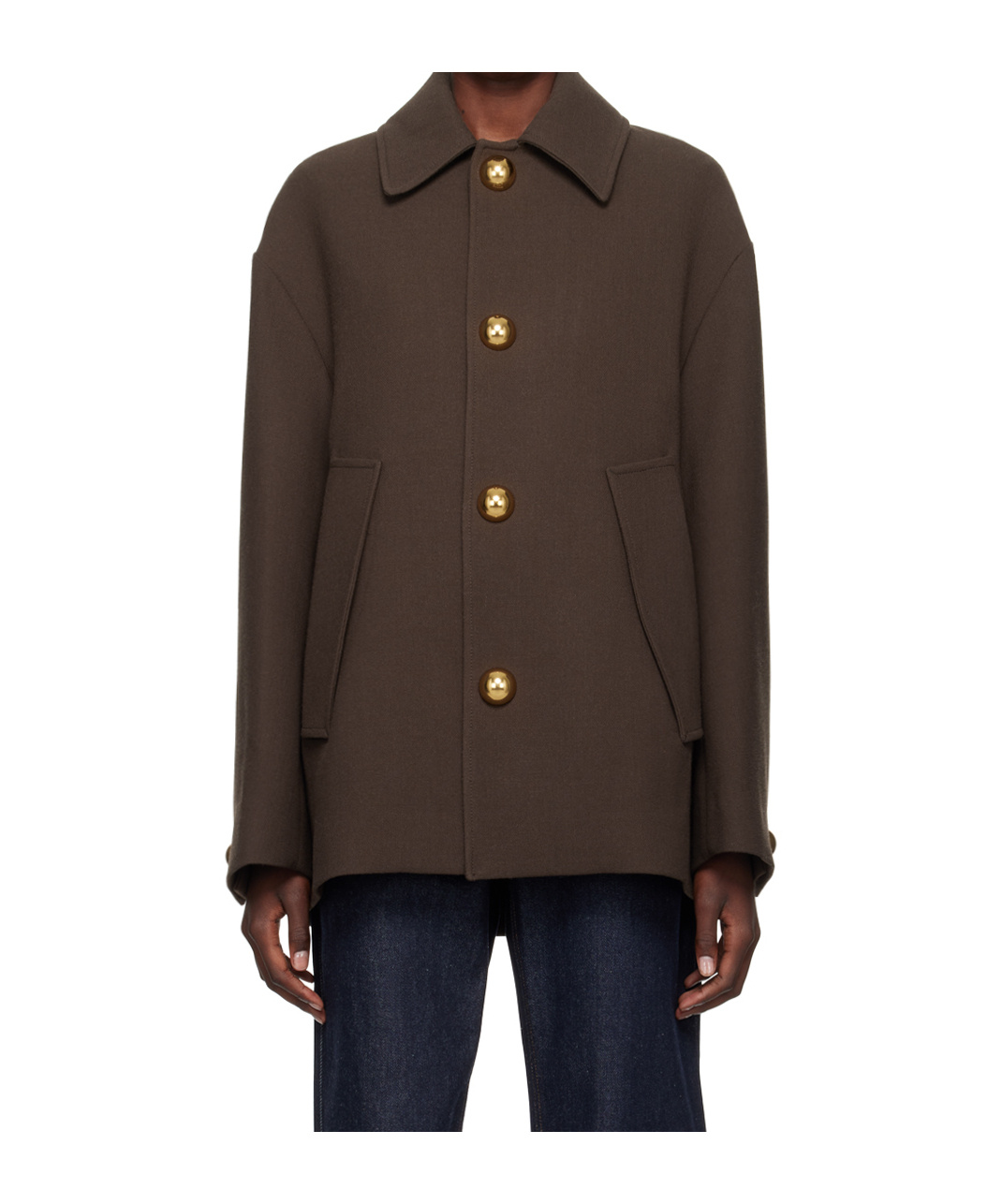 Ami Alexandre Mattiussi Long-sleeved Coat In Black