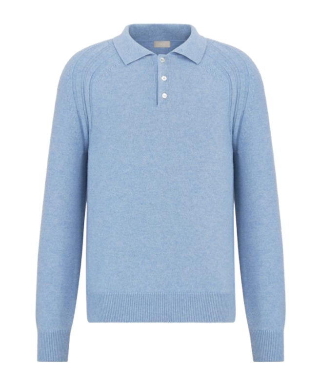 Dior Long-sleeved Sweater In Blue