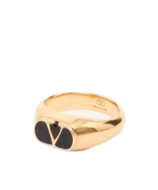 Valentino Vlogo Ring In Yellow