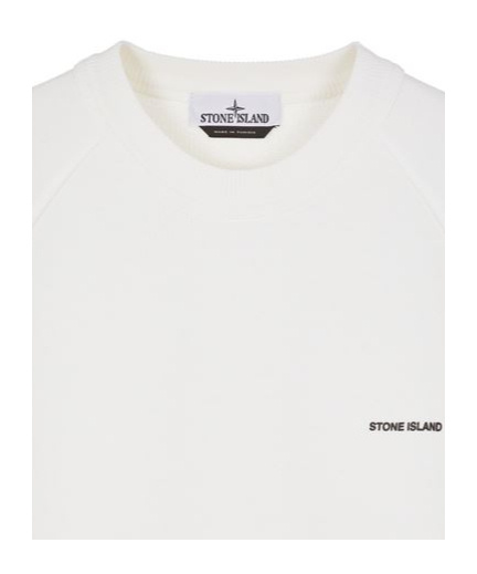 Stone Island Round-necked Sweater In White