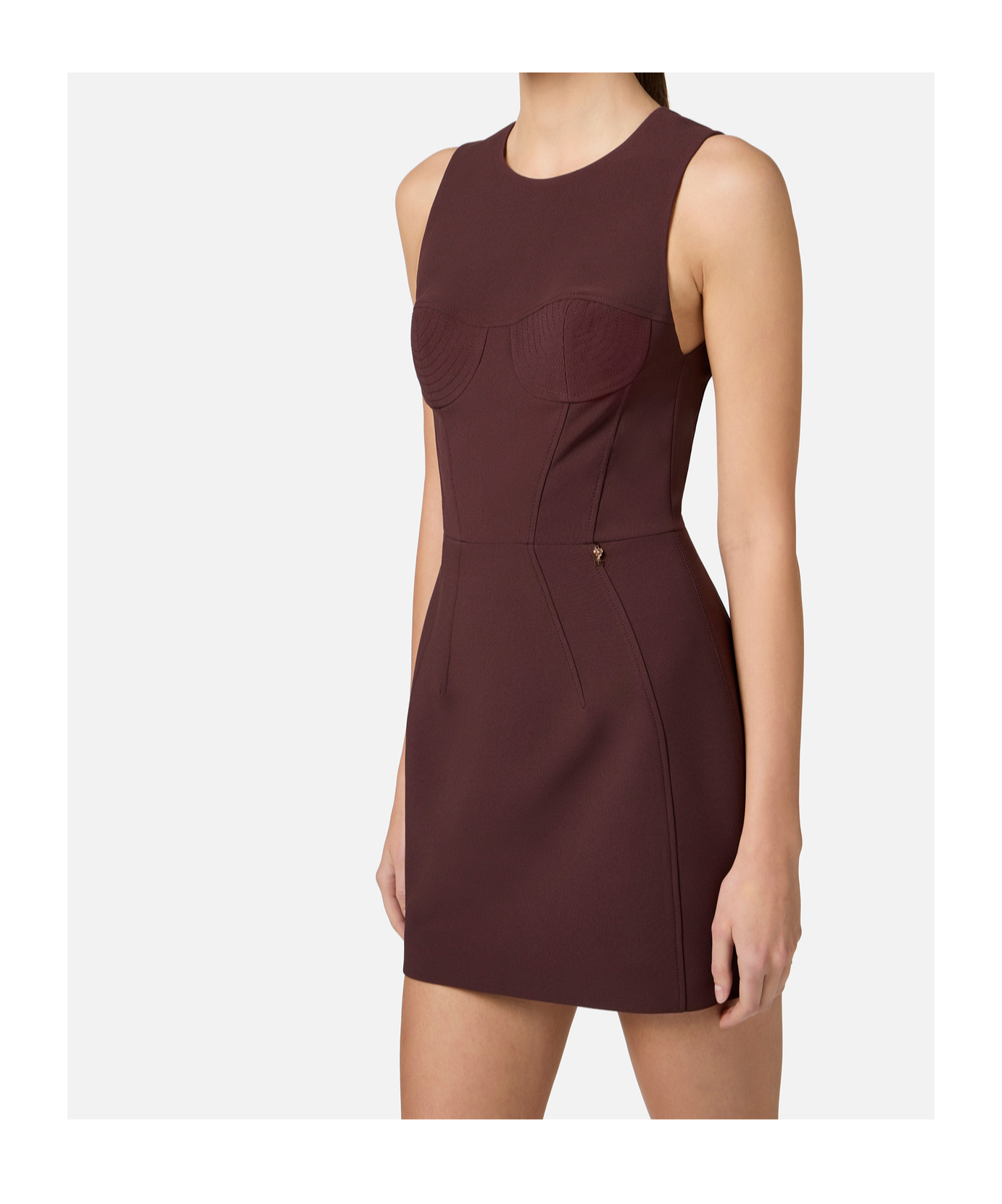 Elisabetta Franchi Sleeveless Dress In Red