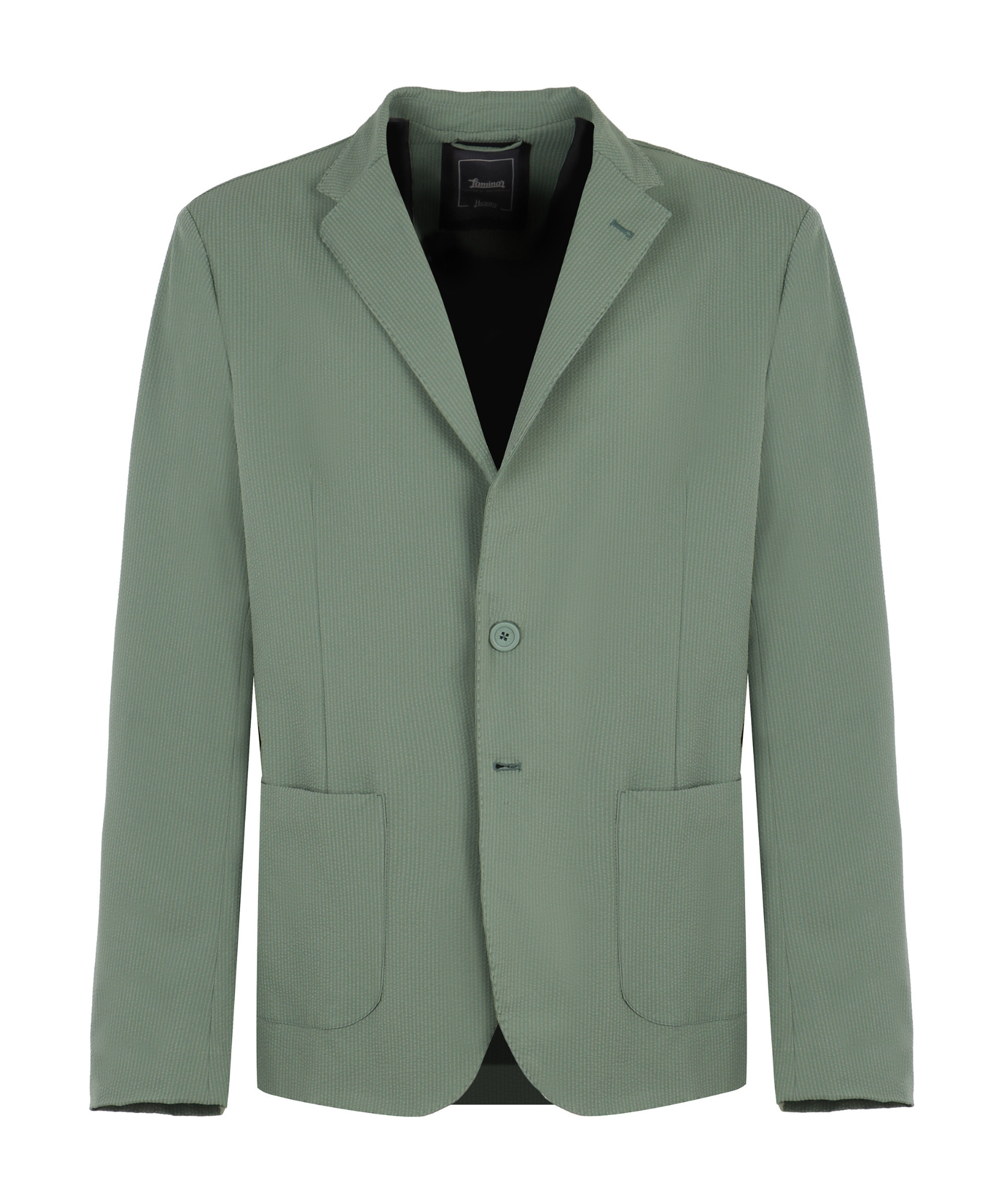 Herno Single-breasted Two-button Jacket In Green