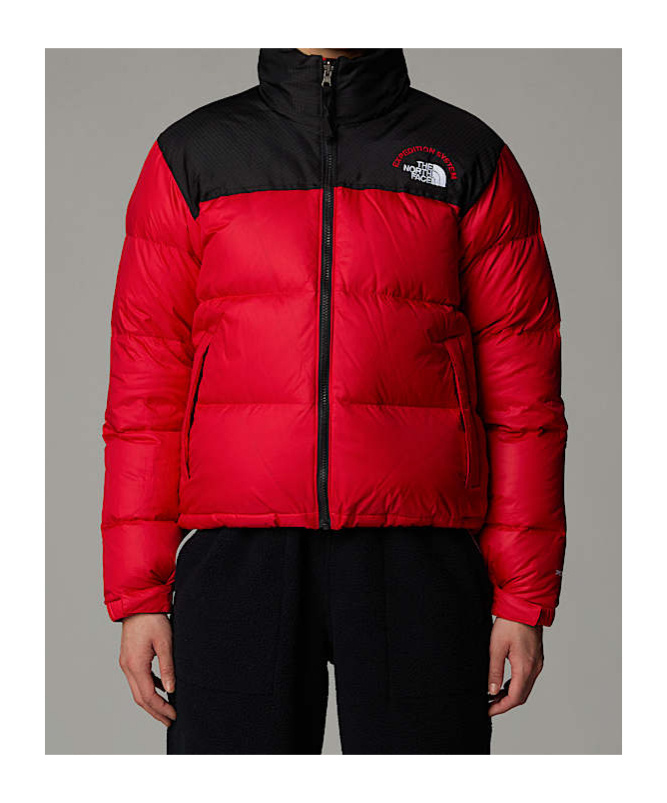Shop The North Face 1996 Retro Nuptse Puffer Jacket In Tnf Red-tnf Black-tnf Red