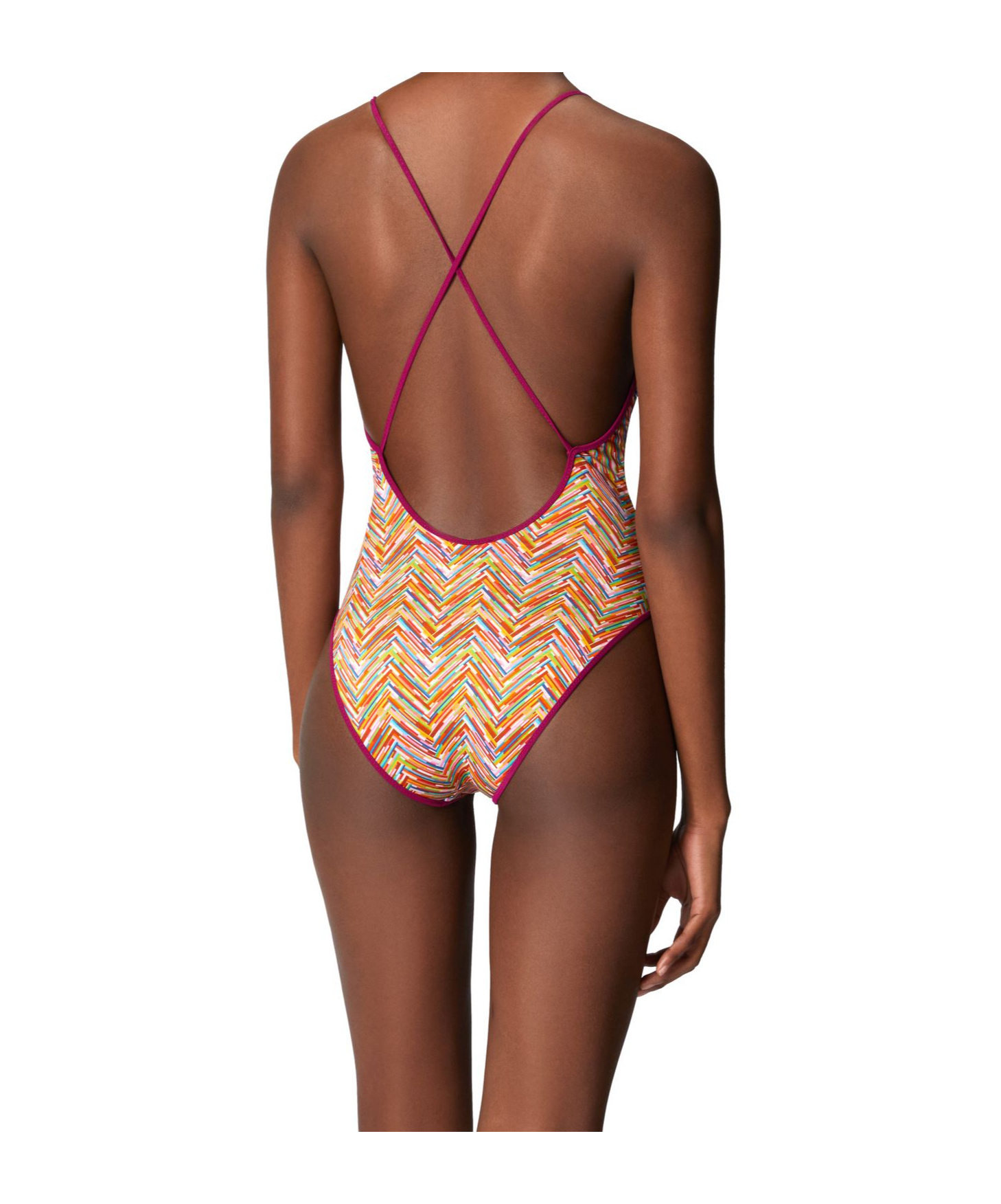 MISSONI V NECK ONE PIECE SWIMSUIT 