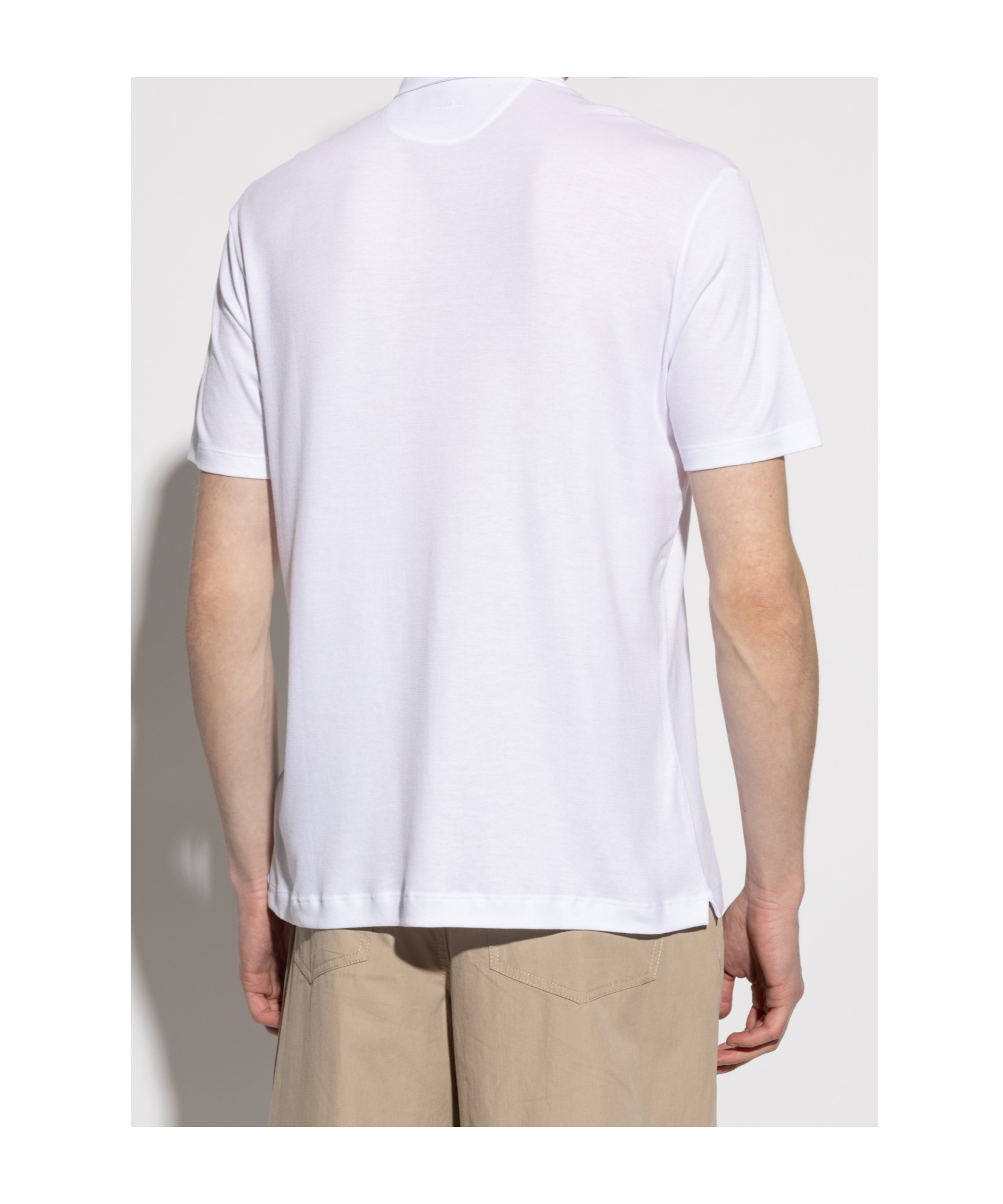 Paul & Shark Short-sleeved Polo Shirt In White