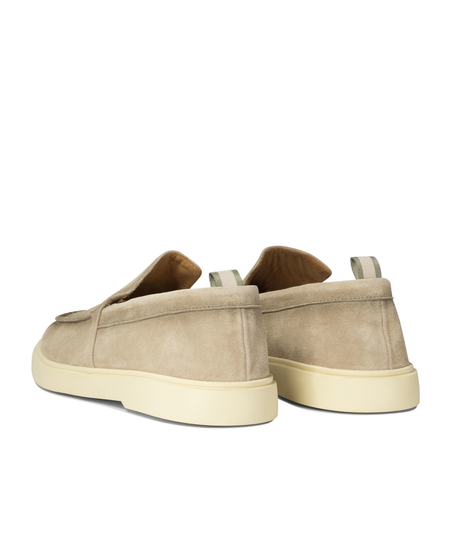 Officine Creative Bones 002 Suede Loafers In Neutral
