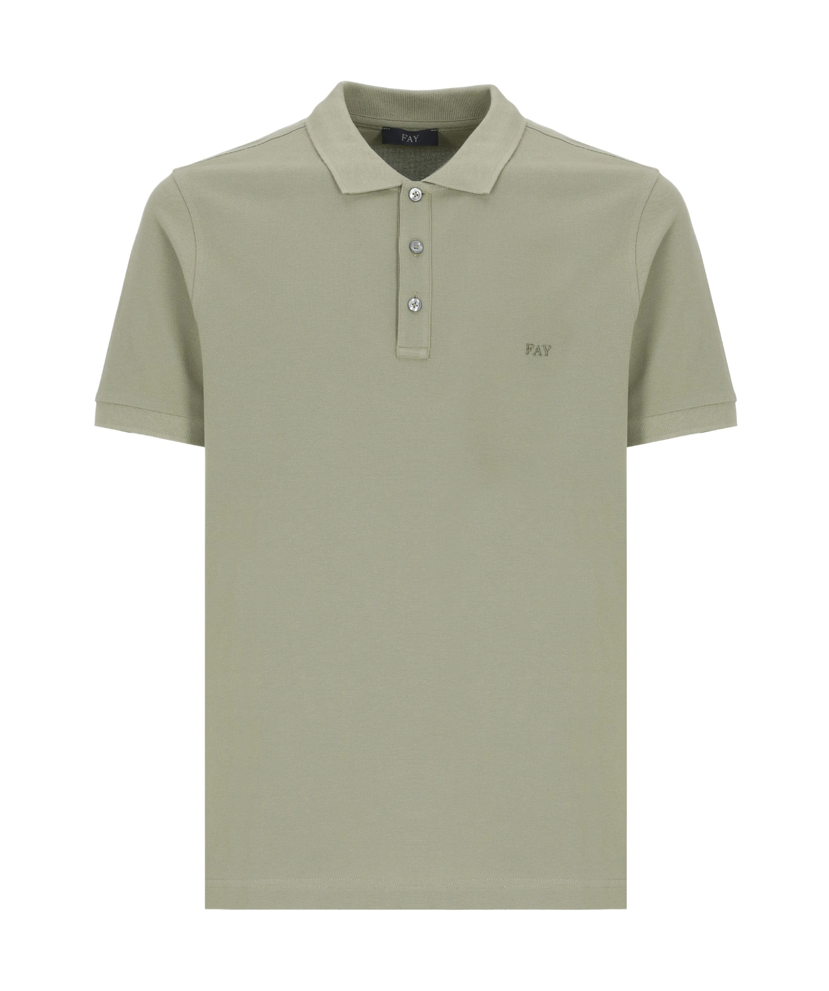 Fay Polo T-shirt In Gray