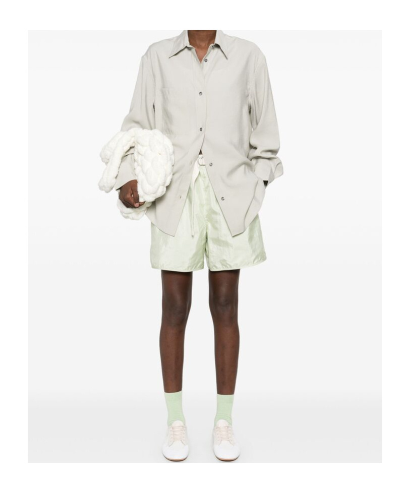 Jil Sander Elastic Shorts In White