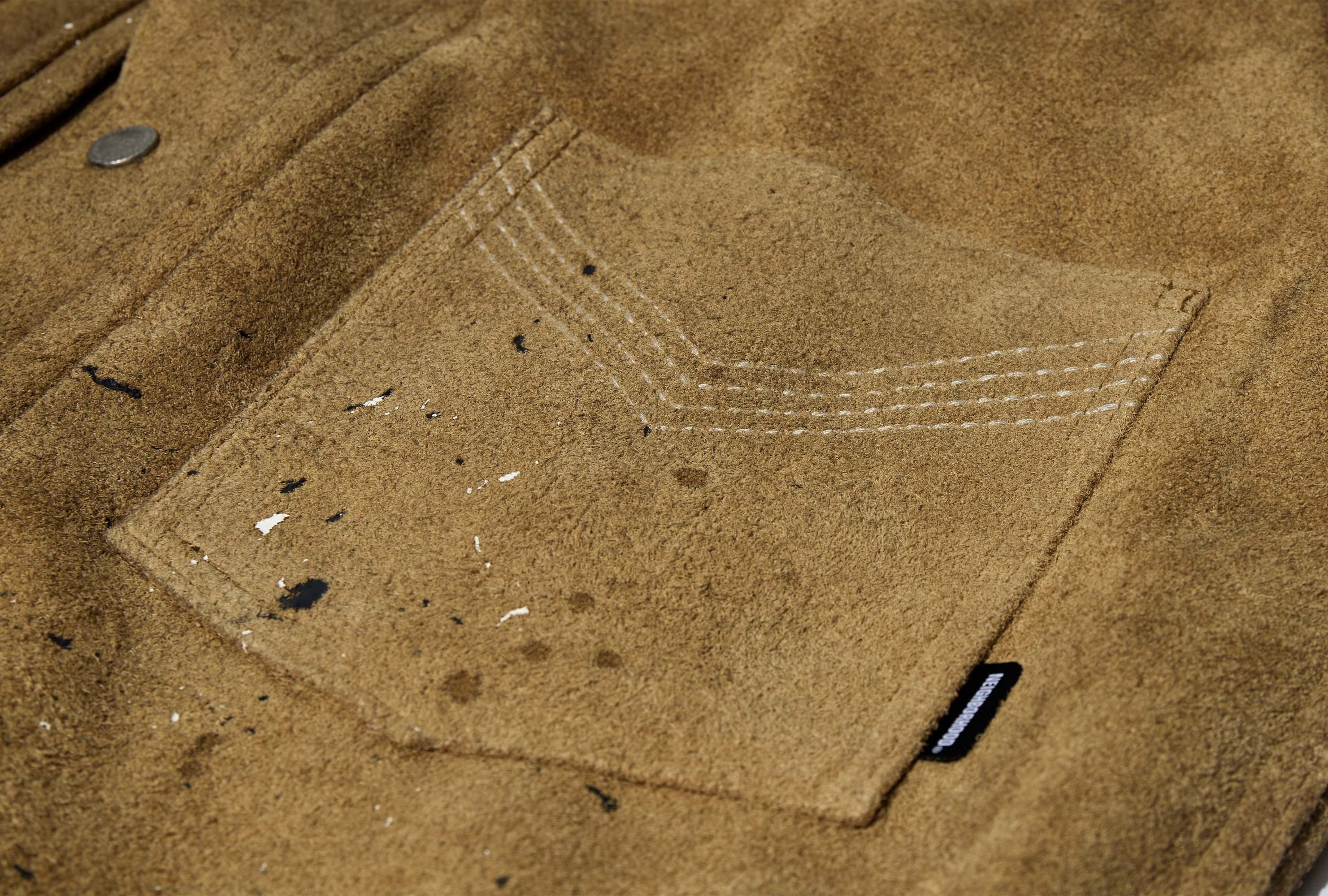 NEIGHBORHOOD LONG-SLEEVED LEATHER JACKET
