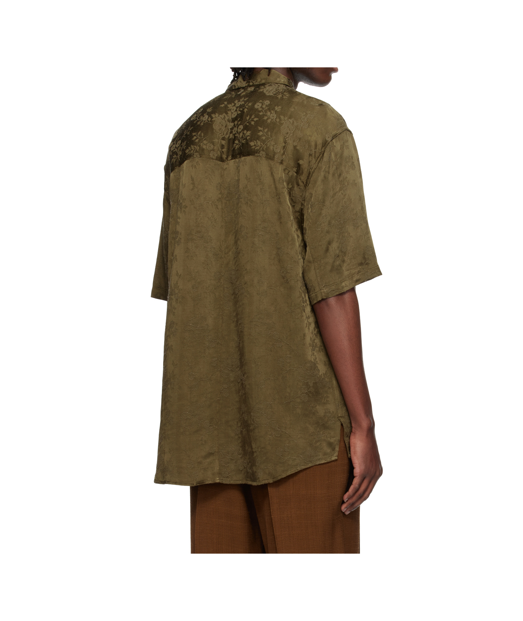 Shop Song For The Mute Floral Pattern Shirt