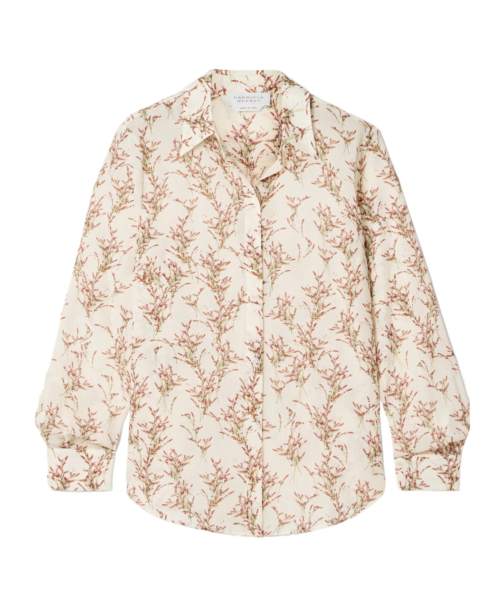 Gabriela Hearst Long Sleeve Shirt In Neutral