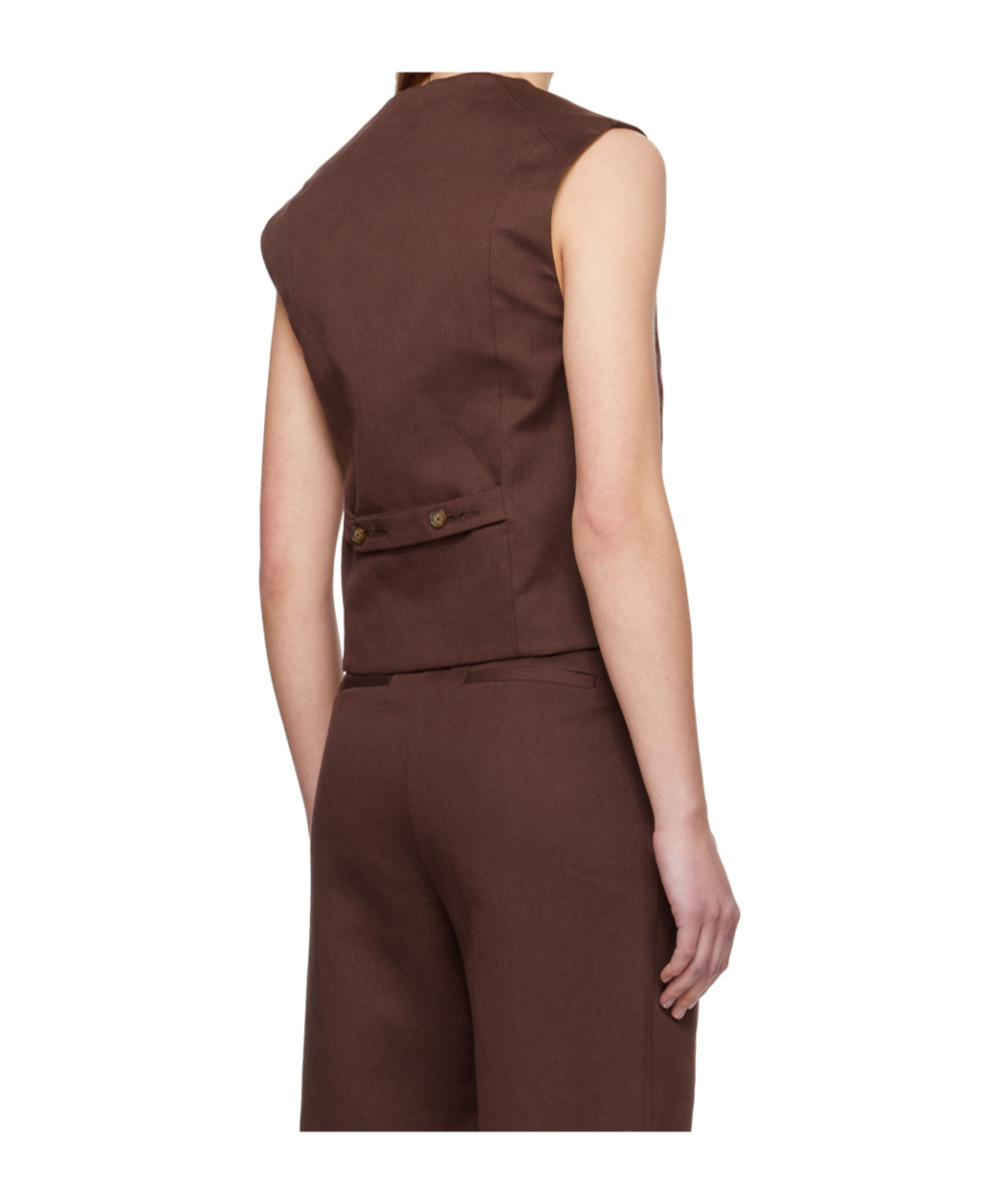 Loulou De Saison Iba Vest In Brown