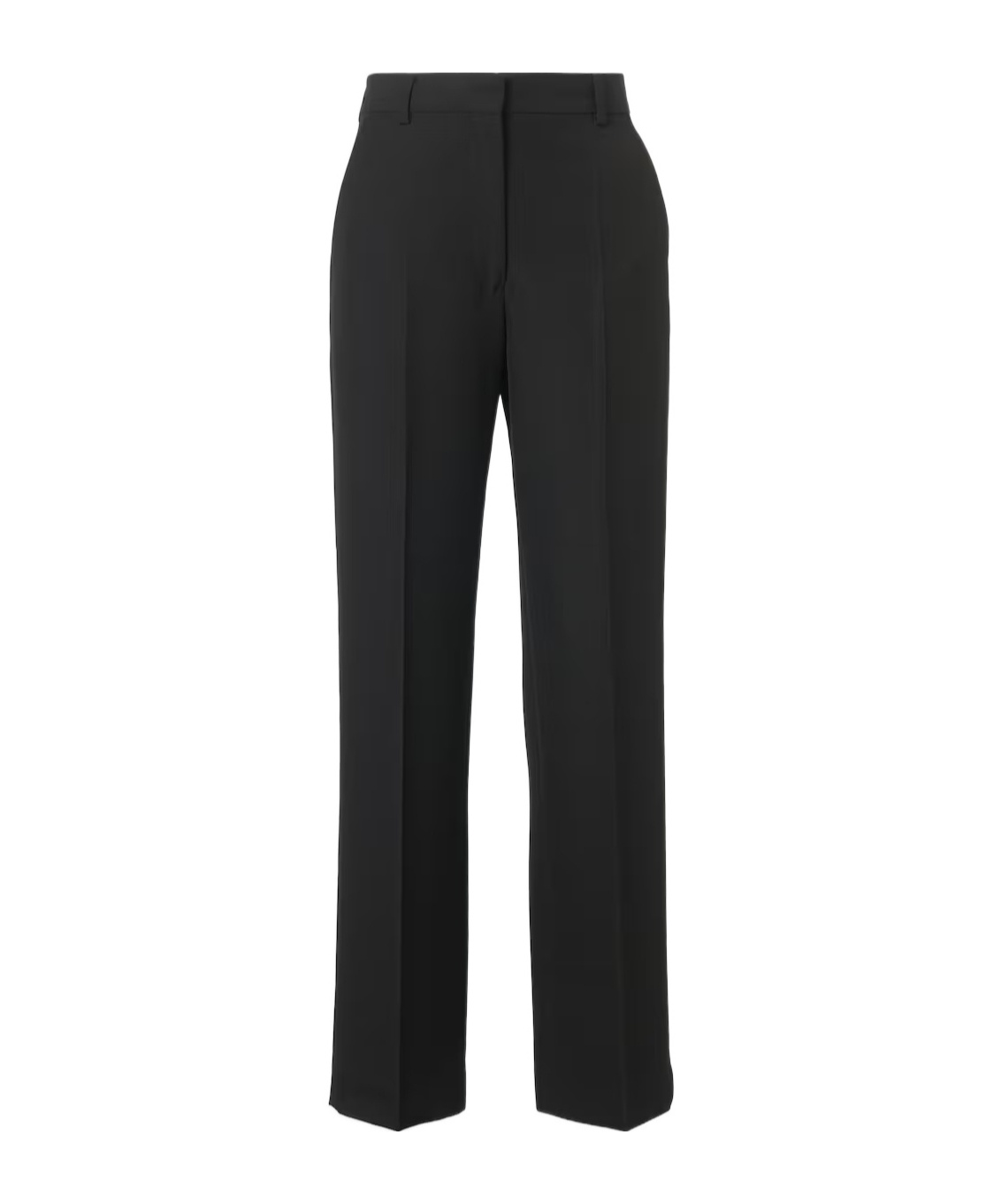 Totême Mid-rise Straight Pants In Black