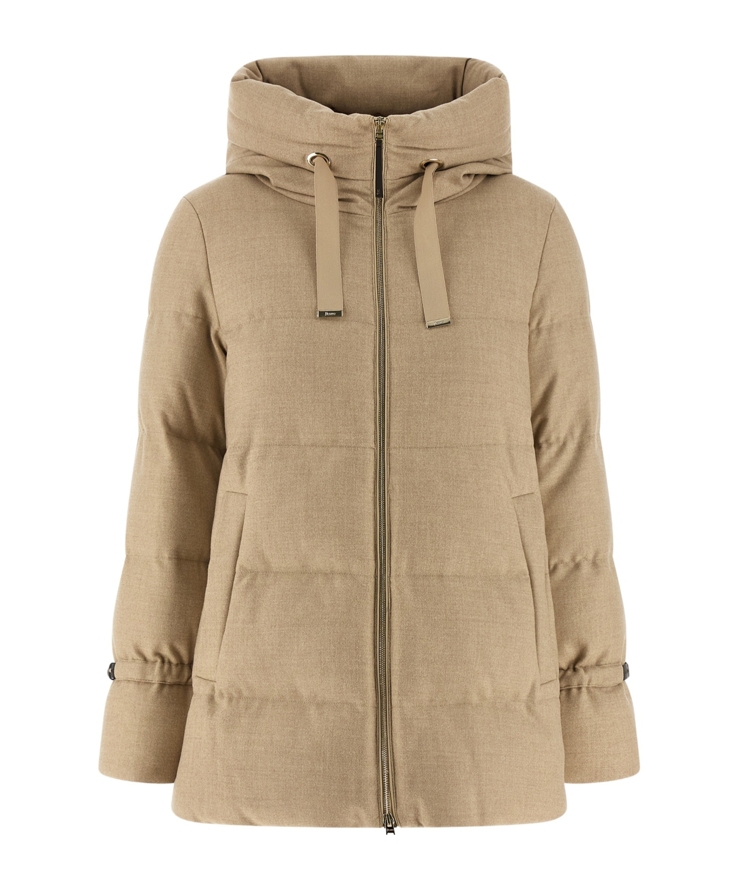 Herno Quilted Hooded Coat In Multi