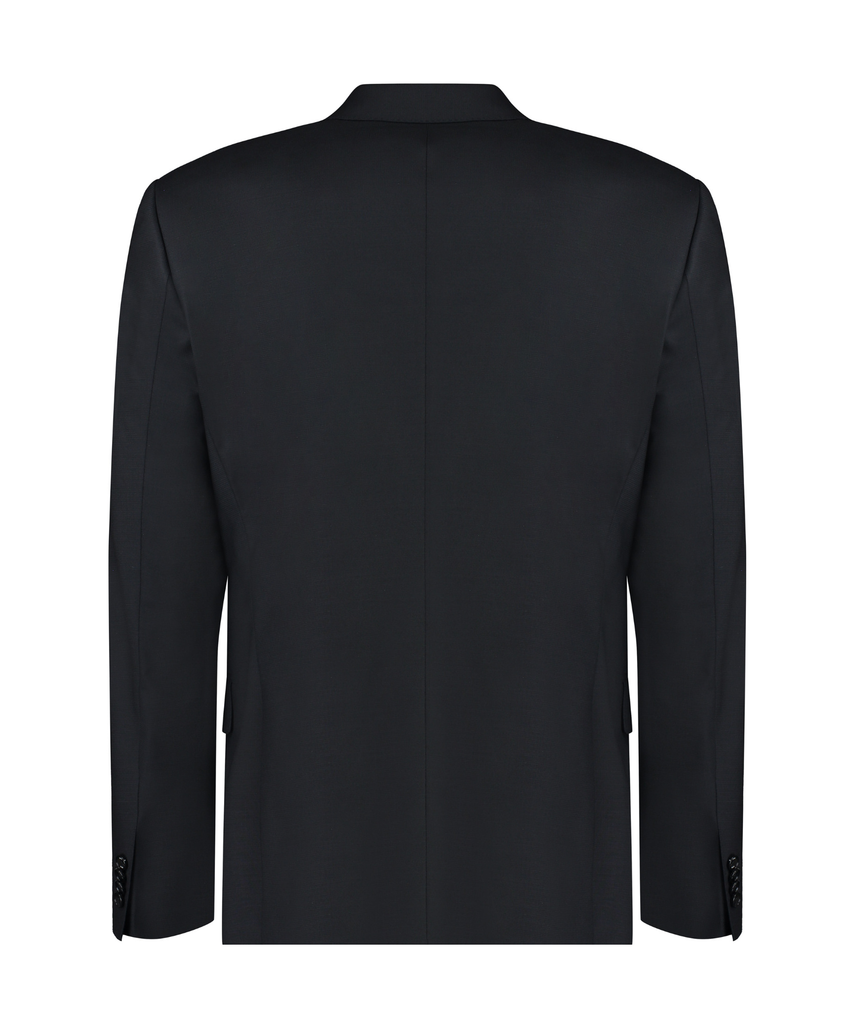 Hugo Boss Boss Notched Lapel Padded Shoulder Jacket With Eyelet Design In Black