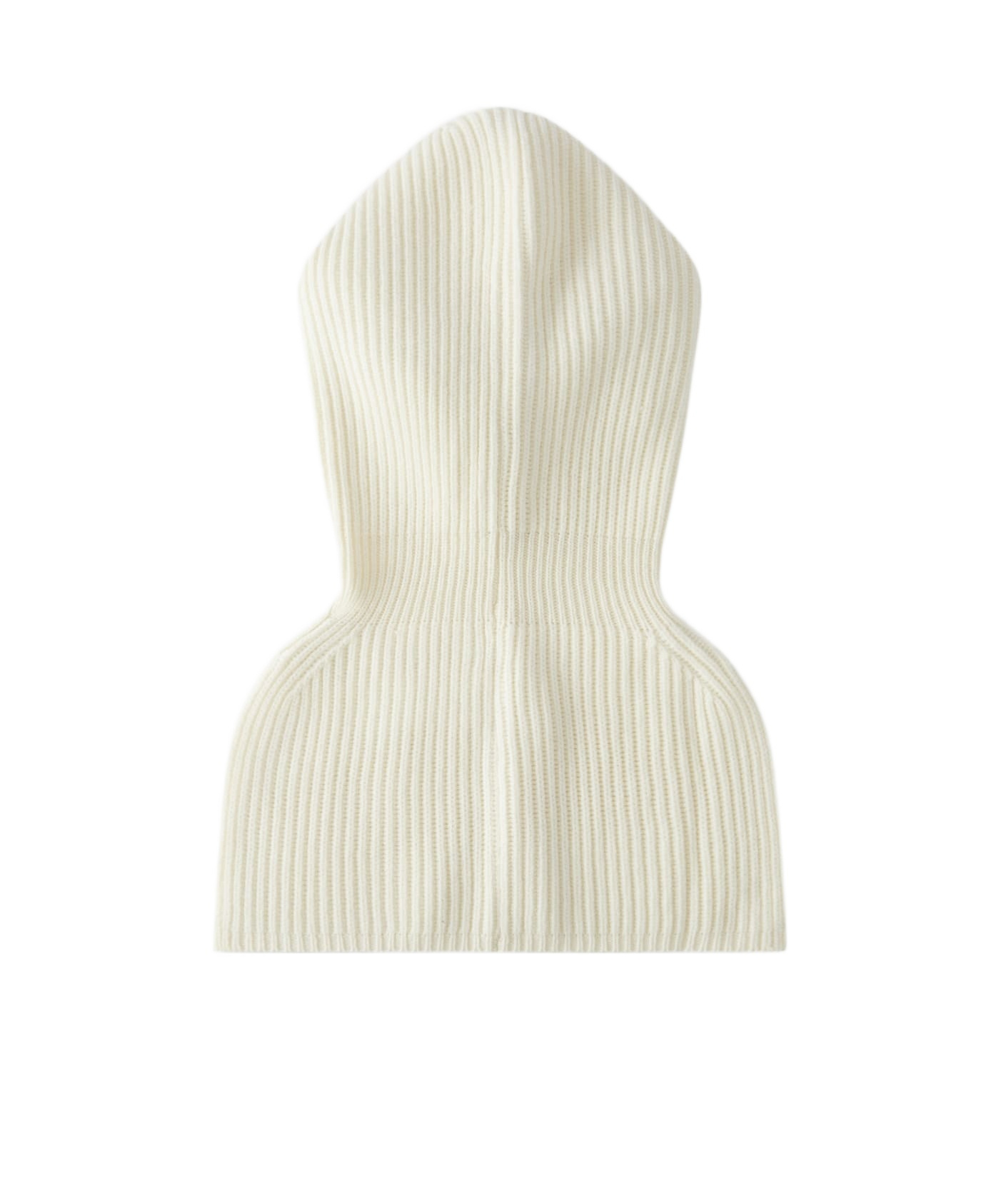 Pinko Ribbed Balaclava Hat In Nude