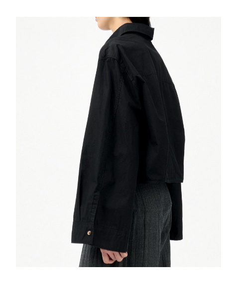 Our Legacy Wide-sleeve Cotton Shirt In Black
