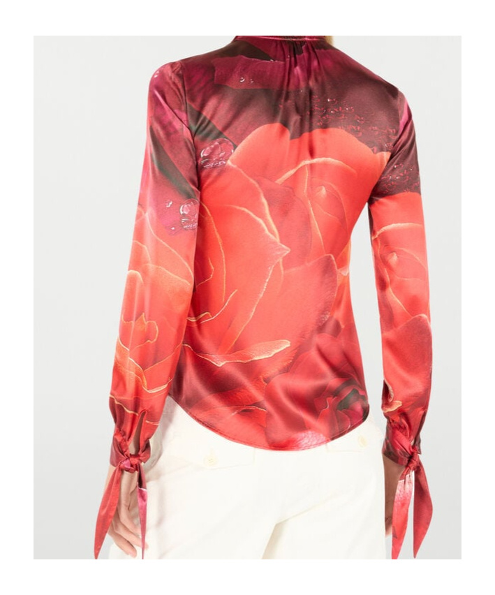 ROBERTO CAVALLI FLORAL SILK SHIRT