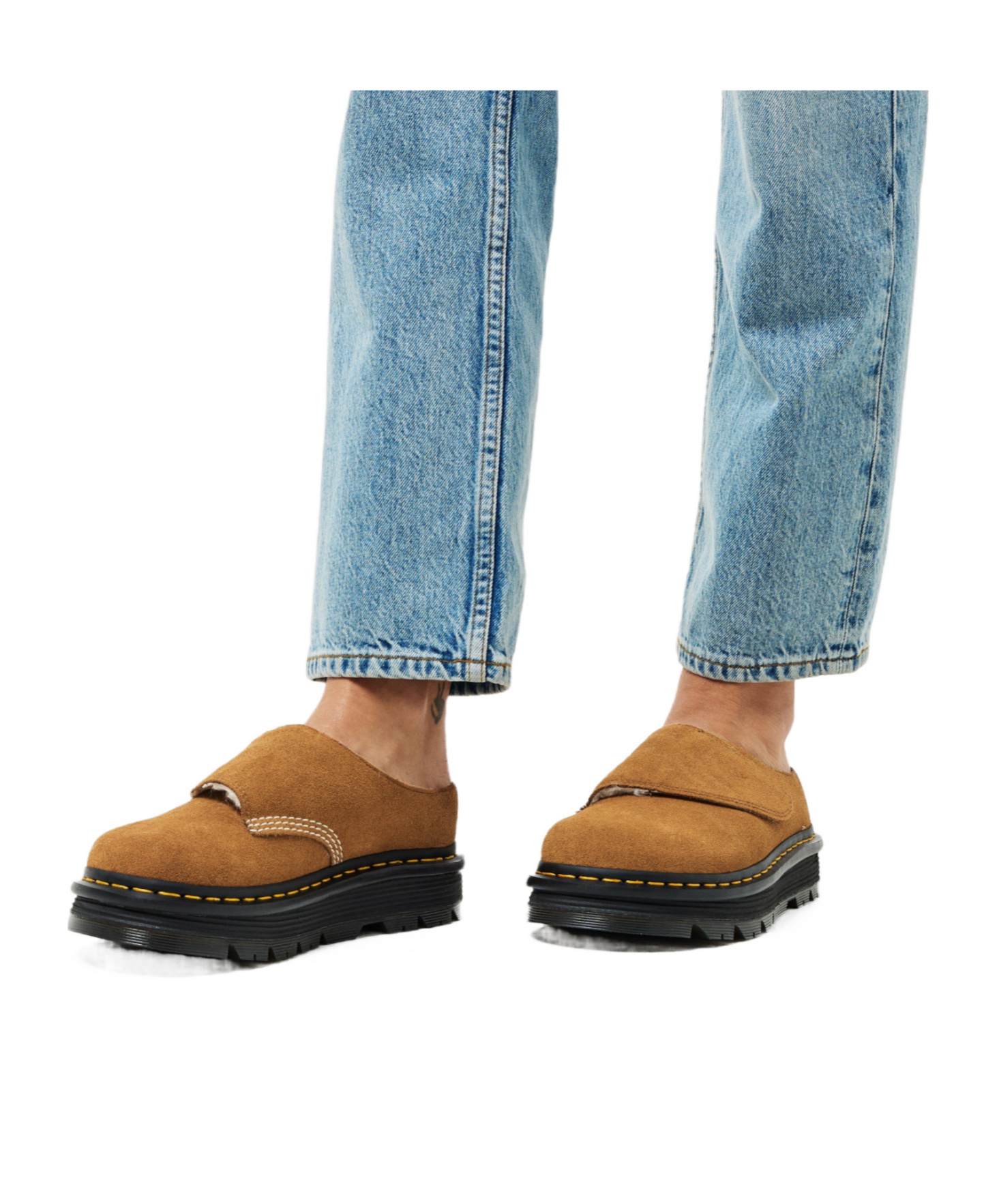Dr. Martens Flat Mules In Multicolor