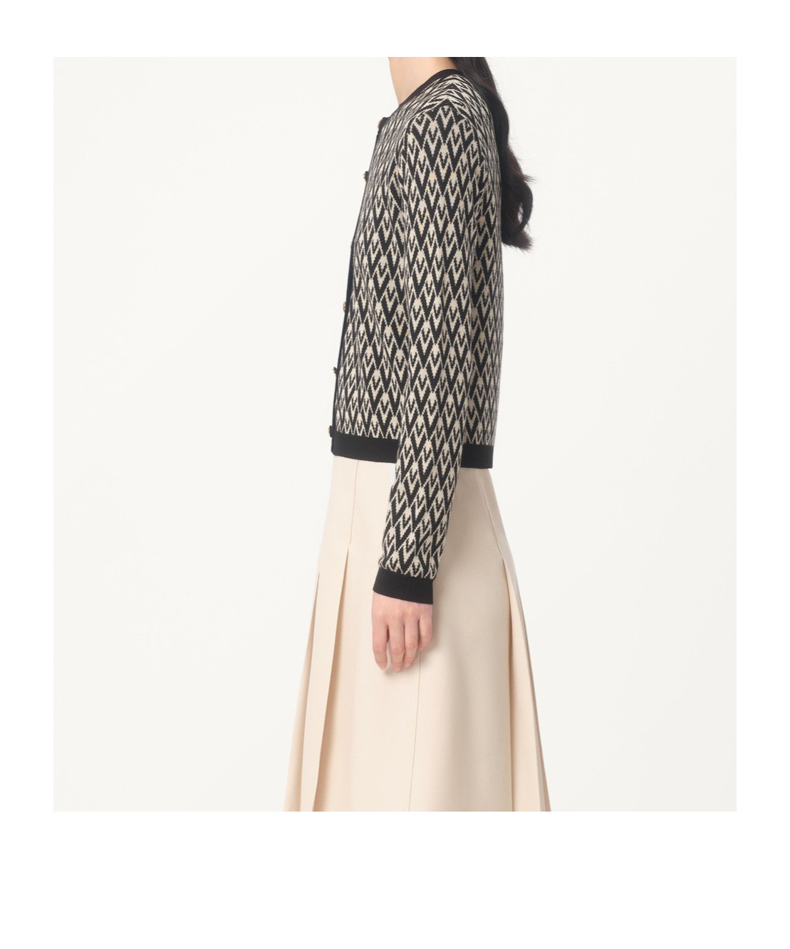 Valentino Knitwear Logo In Black