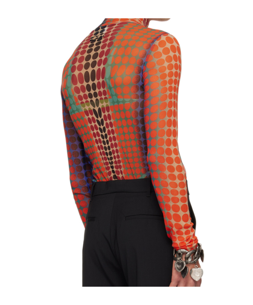 Jean Paul Gaultier Turtleneck T-shirt In Multi