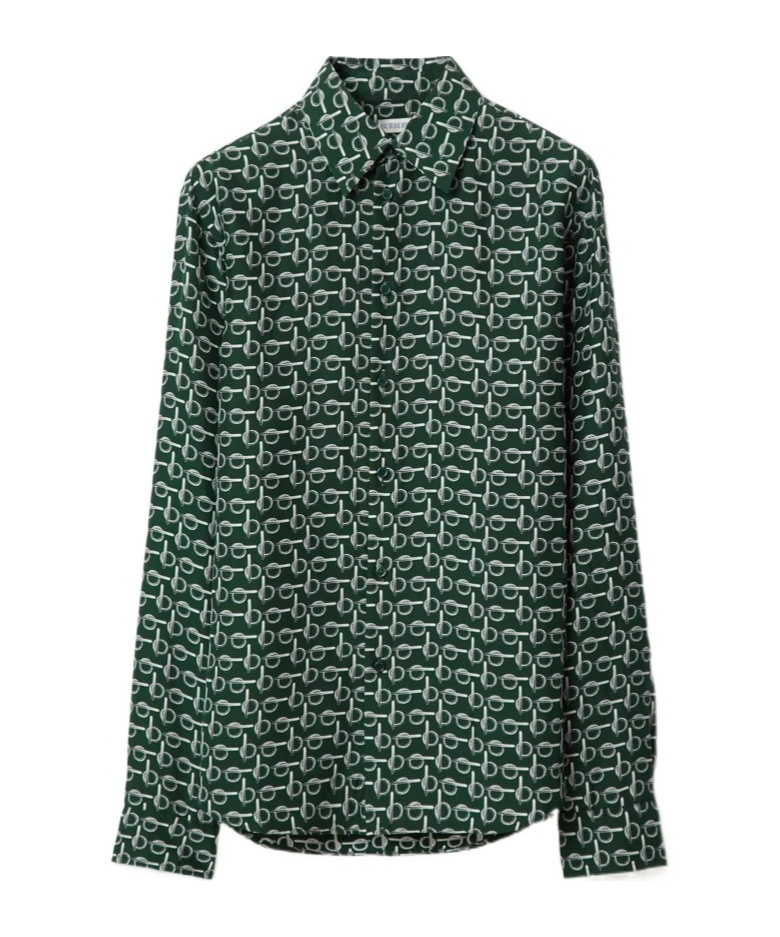 Burberry Prorsum Woman Shirt Green Size 4 Silk In Green