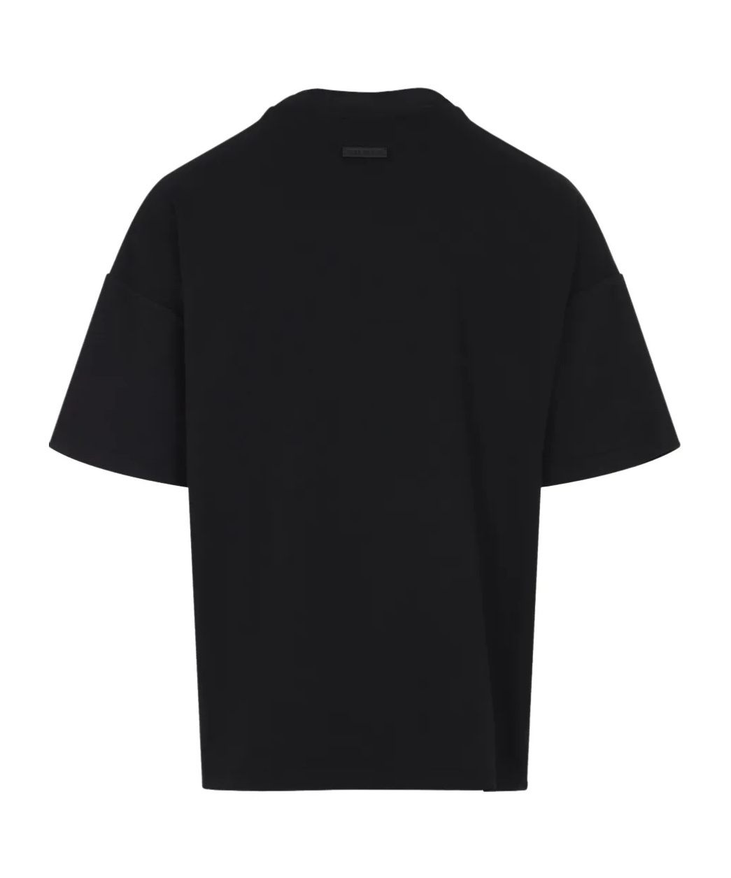 Shop Fear Of God Drop-shoulder T-shirt In Black