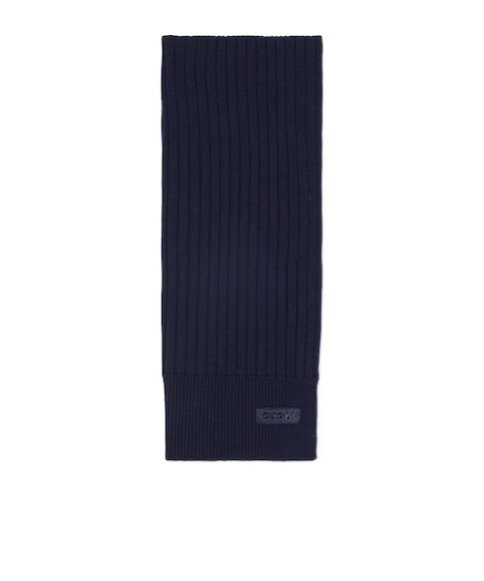Gucci Knit Wool Scarf In Black