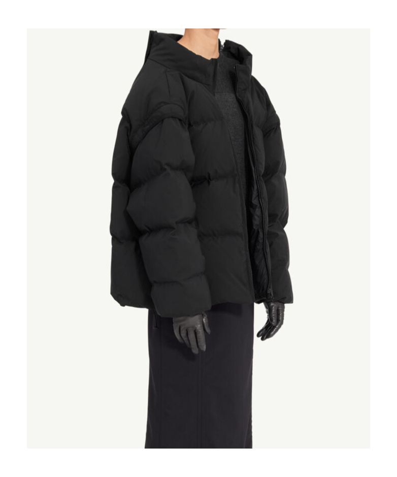 Mm6 Maison Margiela Padded Bomber Jacket In Black