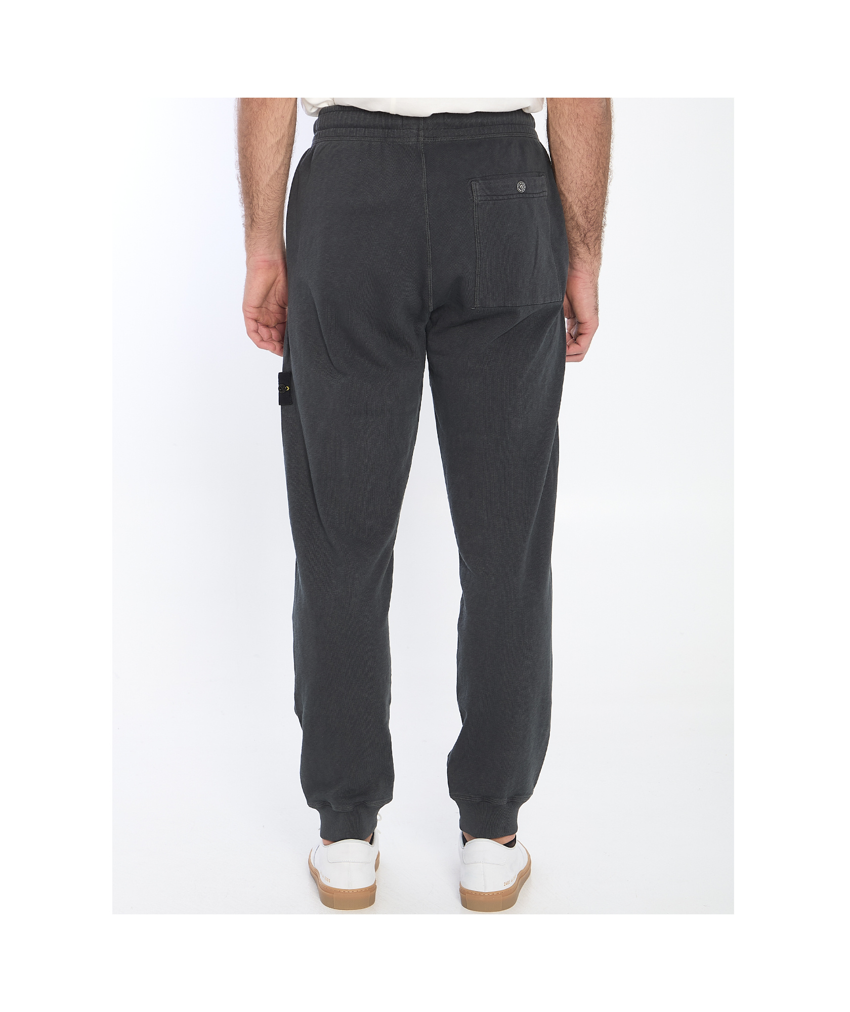 Stone Island Felpa Regular Fit Sweatpants In Black