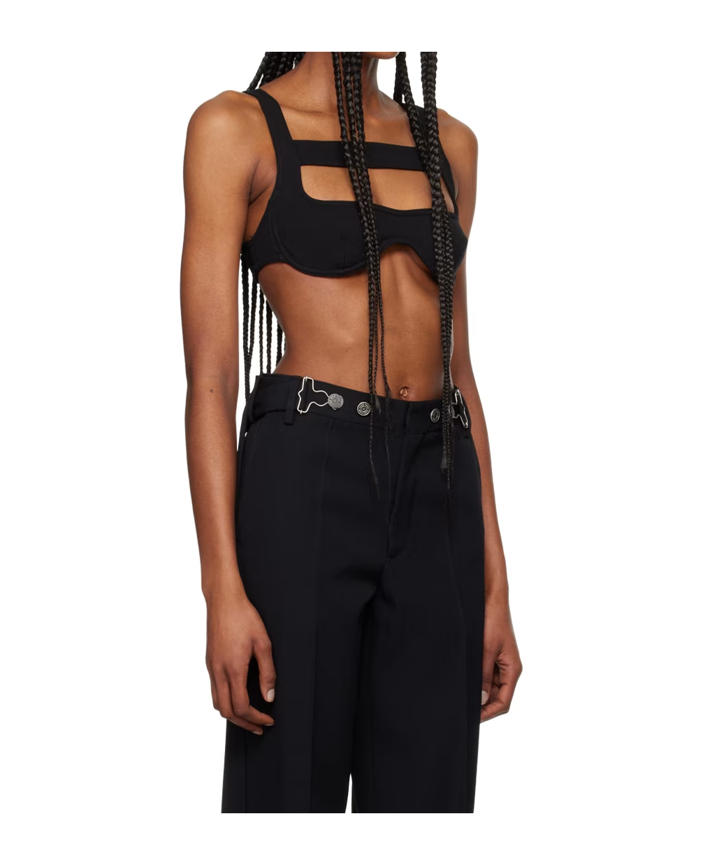 Jean Paul Gaultier Madonna Inspired Bra Top In Black