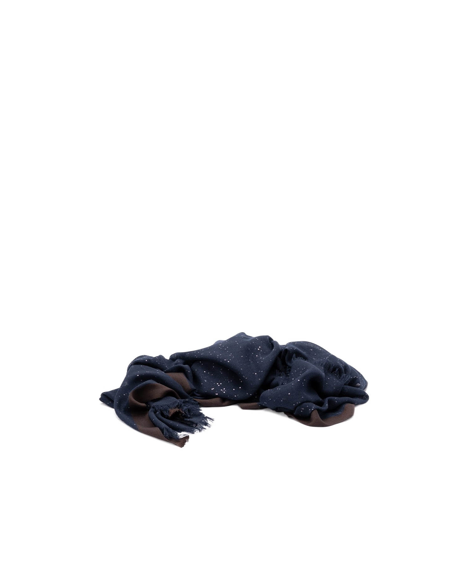 Brunello Cucinelli Fringed Scarf In Blue