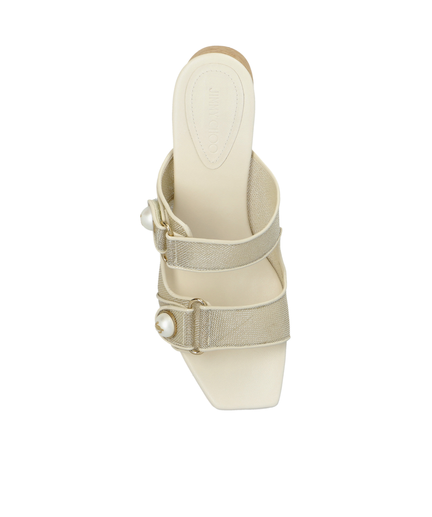 Jimmy Choo Fayence 95 Leather Platform Sandals In Brown