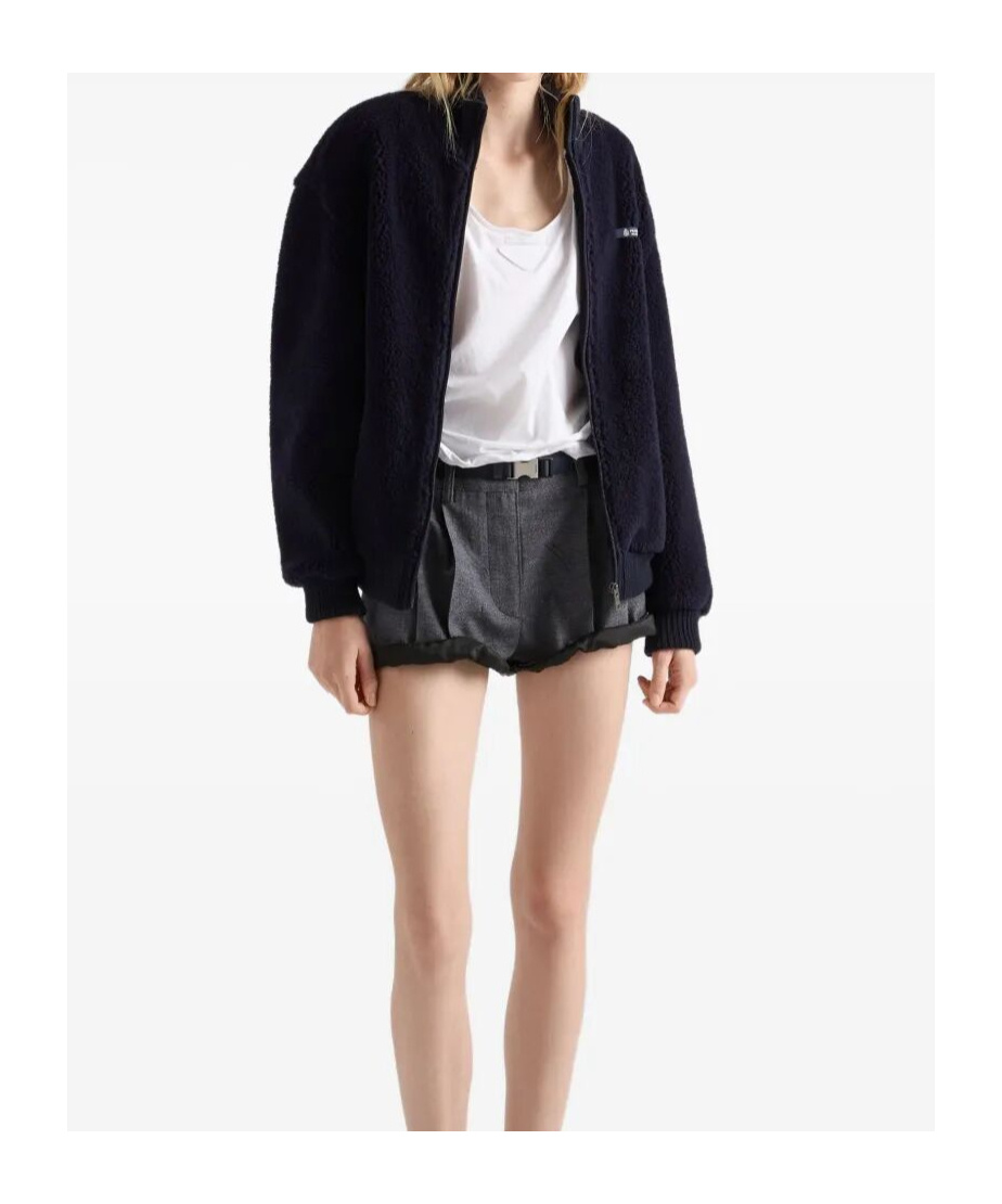 Prada Lightweight Sleeveless Scoop Neck Tank In White