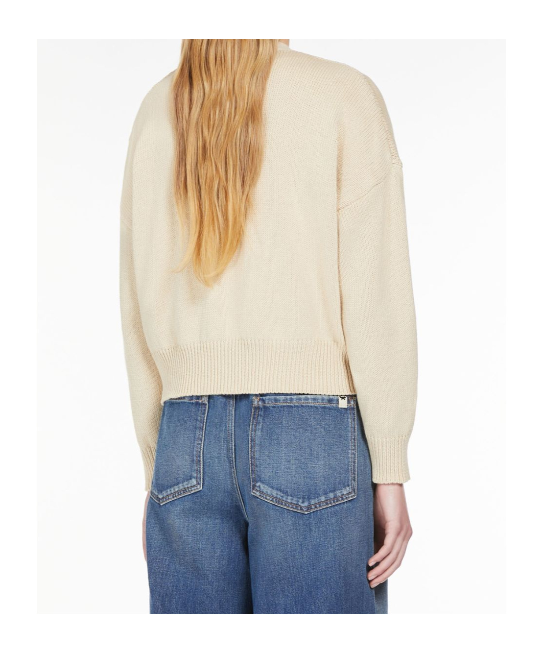 Weekend Max Mara Cardigan With Inlaid Details In Nude